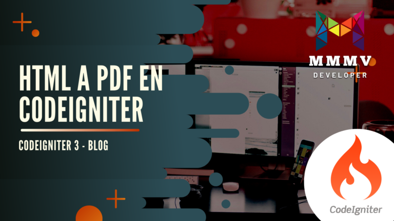 Convertir un HTML a PDF en CodeIgniter 3 mediante Dompdf