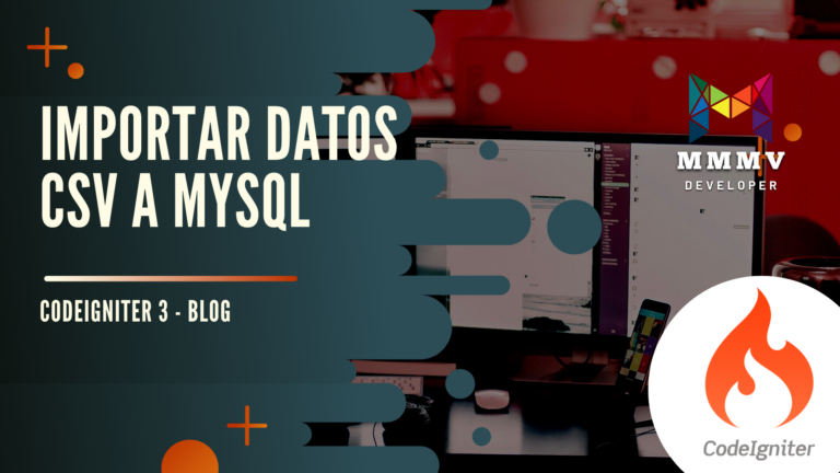 Importar datos CSV a Mysql - Codeigniter 3